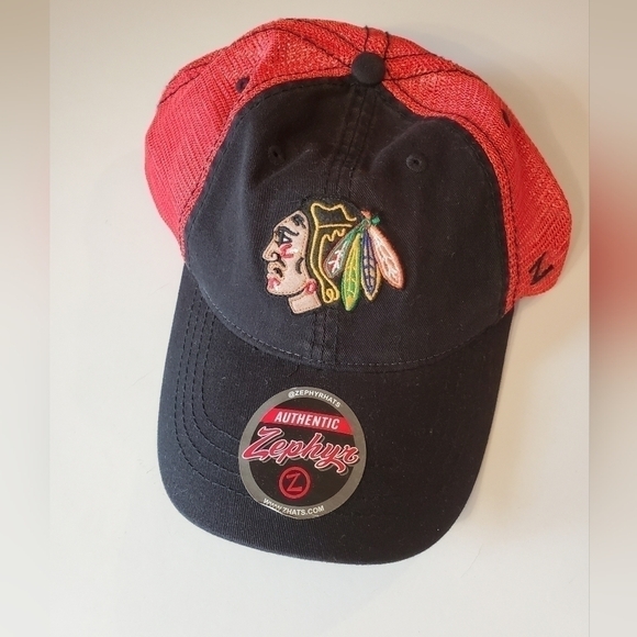 ZEPHYR Chicago Blackhawks Hat Mesh Snapback - Picture 1 of 5
